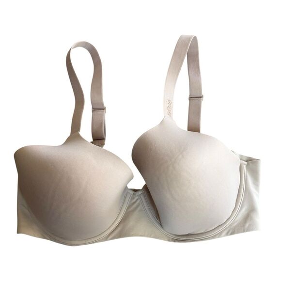 Aerie SMOOTHEZ Full Coverage Lightly Lined Bra in Beige Sand Size 34DD - Picture 3 of 12